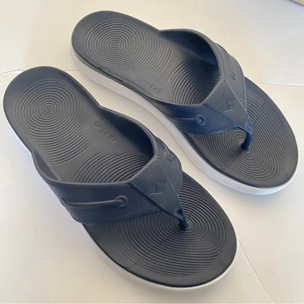- 👉 Sperry Men’s Float Solid Color Navy Sandals Slippers Size US 13M